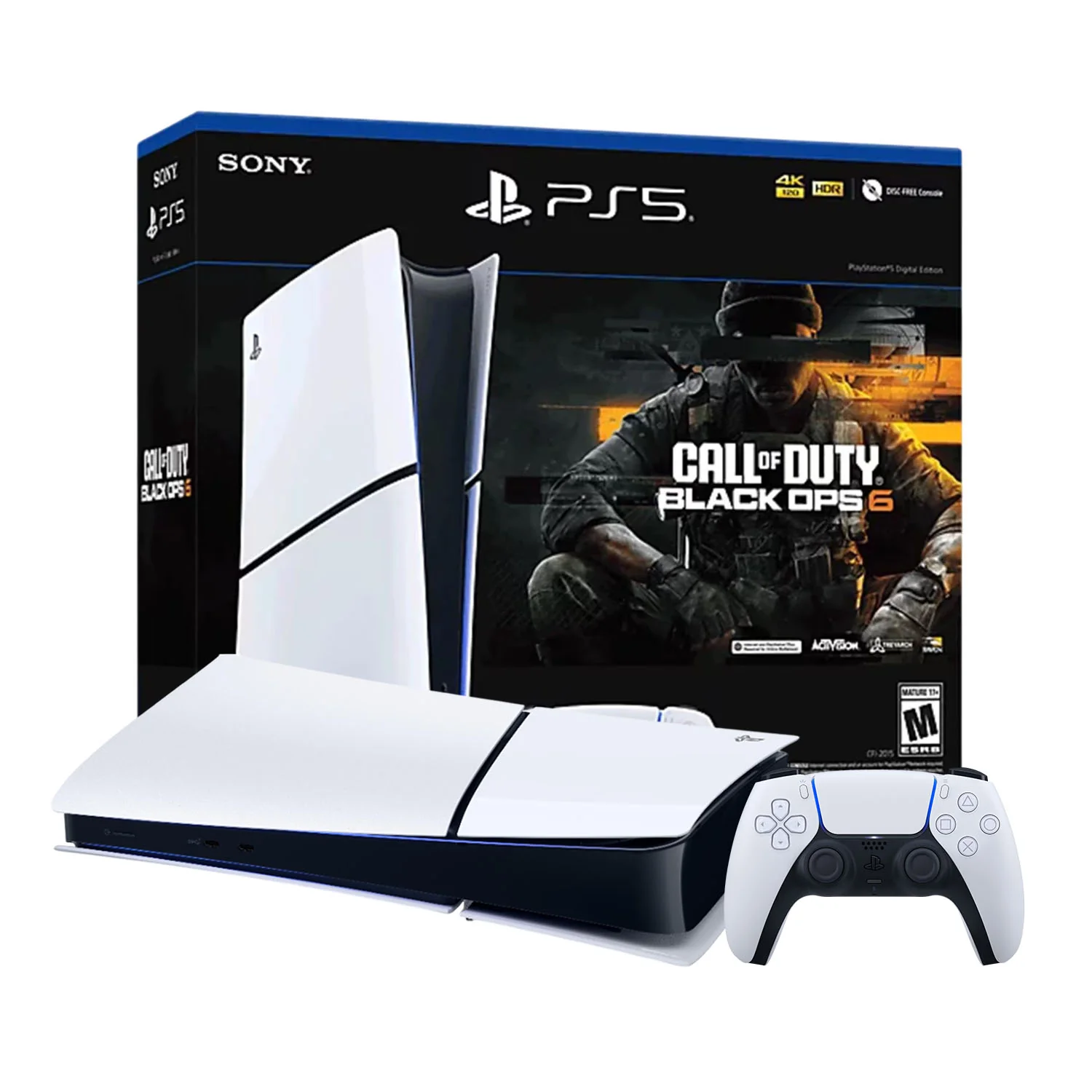 CONSOLA PS5 SLIM EDICIÓN DIGITAL + CALL OF DUTY BLACK OPS 6